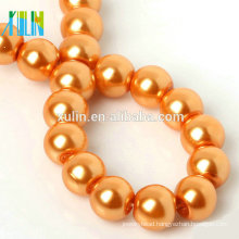 wholesale 3-16mm round orange pearl necklace glass beads
XULIN Charm Glass Pearl Necklace Fashion Jewelry Pearl Beads
